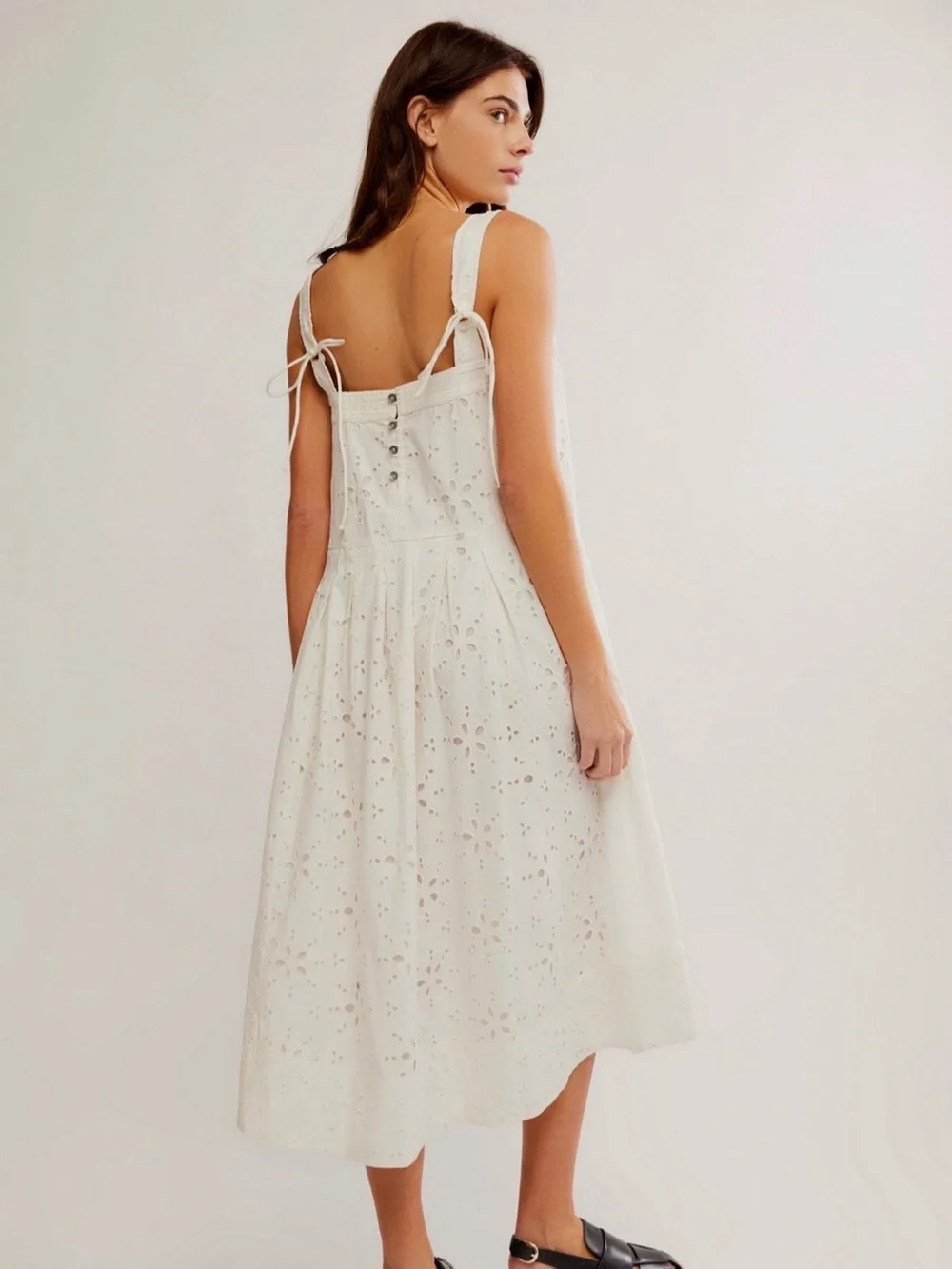 Free People Primavera Eyelet Midi Dress